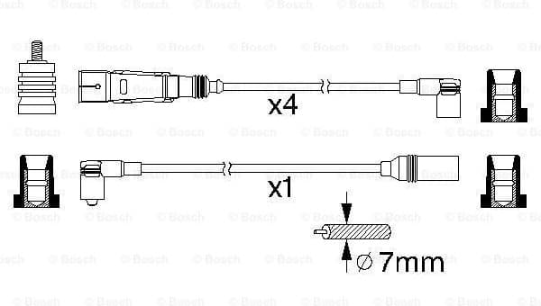 Ignition Cable Kit 0986356355 - image 5