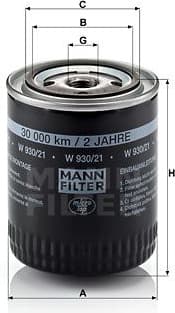 Oil Filter W930/21