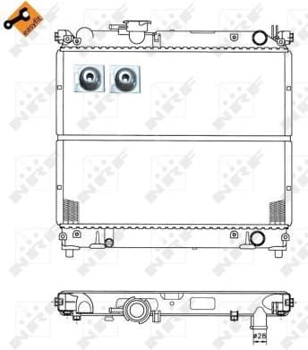 Radiator, engine cooling EASY FIT 50404 - image 5