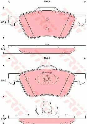 Brake Pad Set, disc brake GDB3272