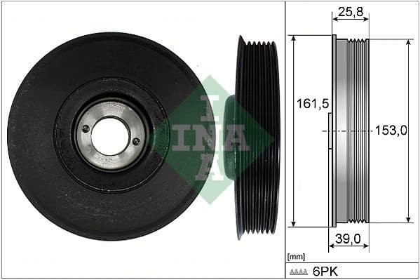Belt Pulley, crankshaft 544003910