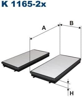 Filter, cabin air K1165-2X