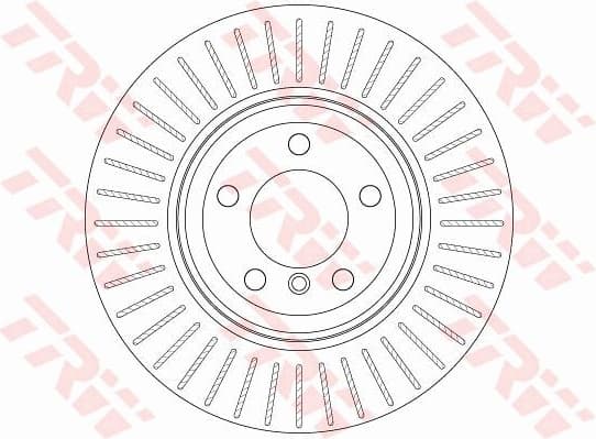 Brake Disc TRW SINGLE DF6476S - image 2