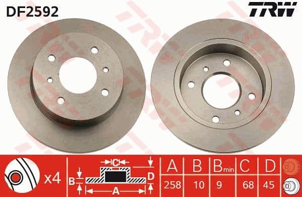 Brake Disc DF2592