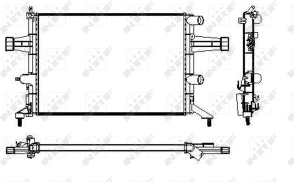 Radiator, engine cooling 53629