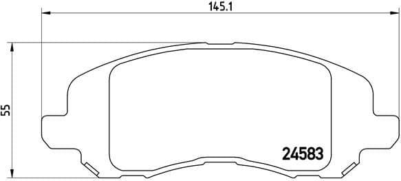 Brake Pad Set, disc brake PRIME LINE P18001