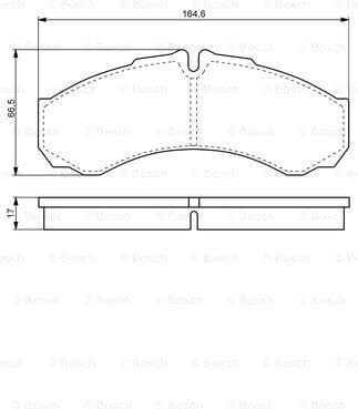 Brake Pad Set, disc brake 0986424833 - image 7