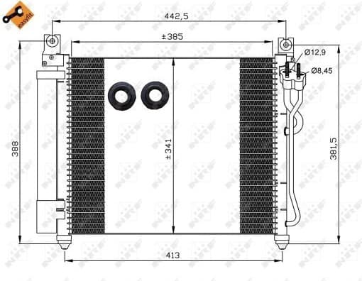 Condenser, air conditioning EASY FIT 35888