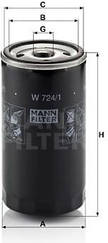 Filter oil W724/1