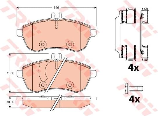 Brake Pad Set, disc brake GDB2056 - image 2