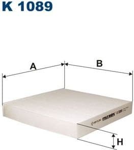 Filter, cabin air K1089