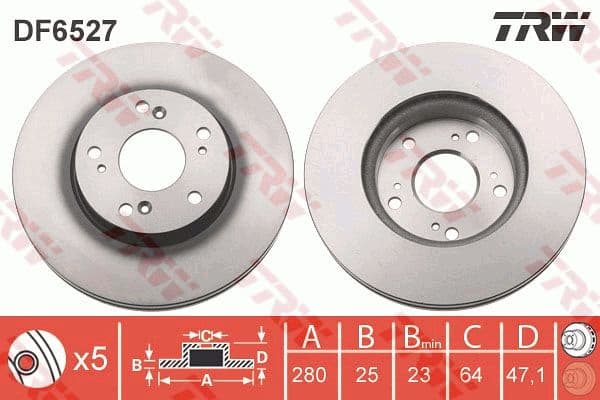 Brake Disc DF6527