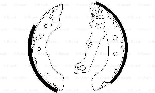 Brake Shoe Set 0986487553