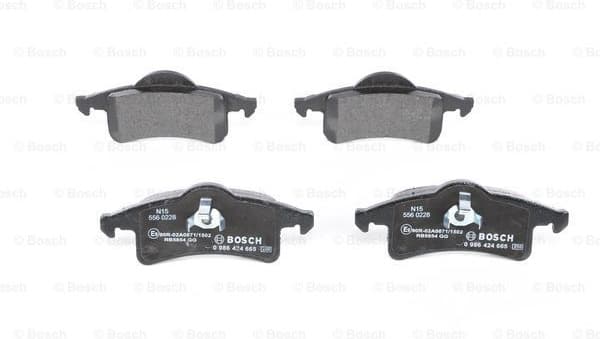 Brake Pad Set, disc brake 0986424665