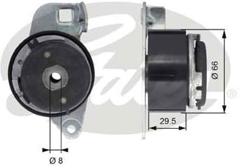 Tensioner Pulley, timing belt PowerGrip™ T43045