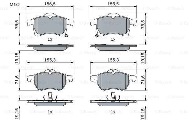 Brake Pad Set, disc brake 0986424457 - image 7