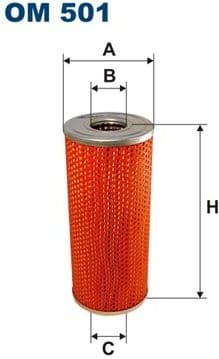 Filter, operating hydraulics OM501
