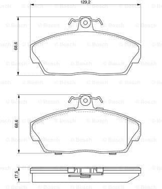 Brake Pad Set, disc brake 0986424566 - image 7