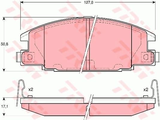 Brake Pad Set, disc brake GDB3161