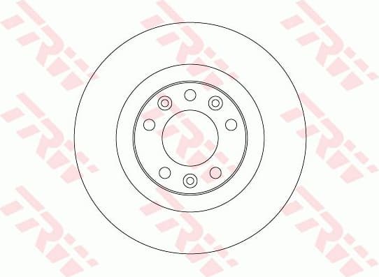 Brake discs kit rear, (2pcs), Top Quality DF6667