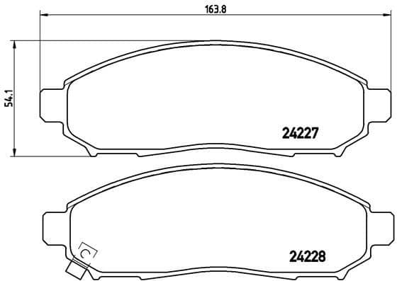 Brake Pad Set, disc brake PRIME LINE P56059
