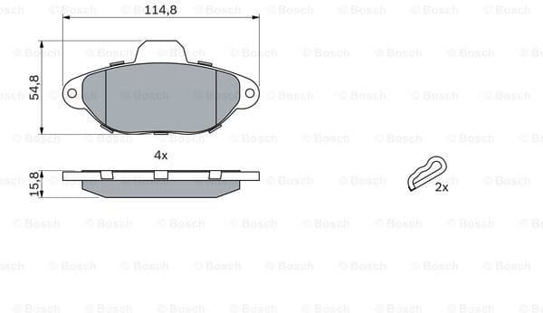 Brake Pad Set, disc brake 0986461119 - image 7
