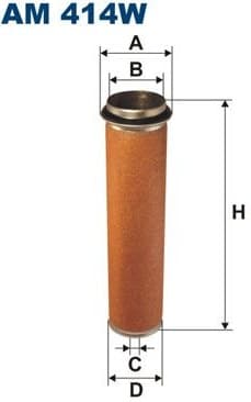 Secondary Air Filter AM414W
