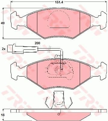 Brake Pad Set, disc brake GDB1393