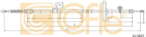 Cable Pull, parking brake 11.5827