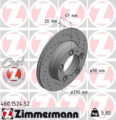 Brake Disc SPORT BRAKE DISC Z 460.1524.52