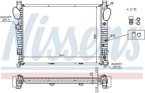 Radiator, engine cooling ** FIRST FIT ** 62774A
