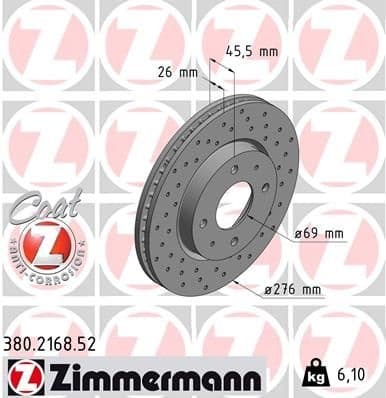 Brake Disc SPORT BRAKE DISC Z 380.2168.52