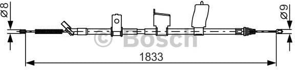 Cable Pull, parking brake 1987482340