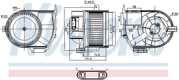 Interior Blower 87487
