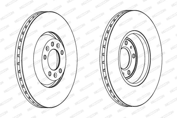 Brake disc, 1pcs FRONT, Top Quality DDF1274C-1 - image 3