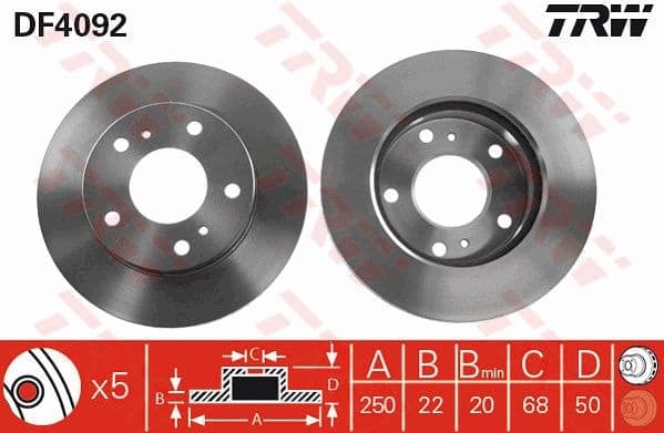 Brake Disc DF4092