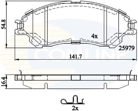 Brake pads front CBP32314