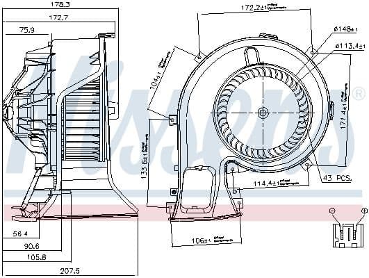 Interior Blower 87067