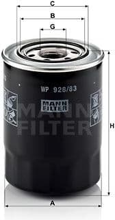 Oil Filter WP928/83