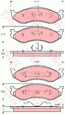 Brake Pad Set, disc brake GDB4104