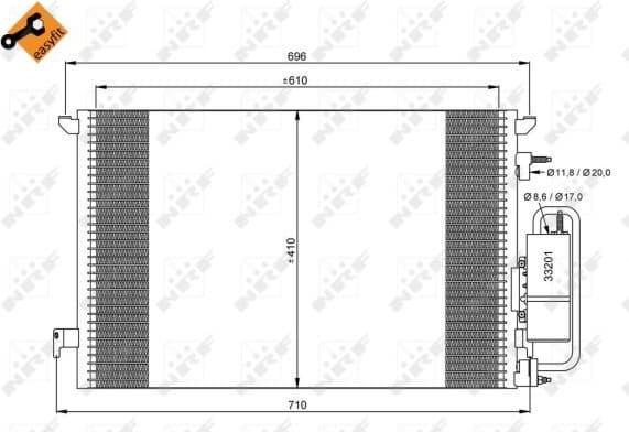 Condenser, air conditioning EASY FIT 35929
