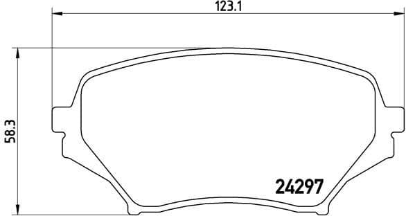 Brake Pad Set, disc brake PRIME LINE P49043