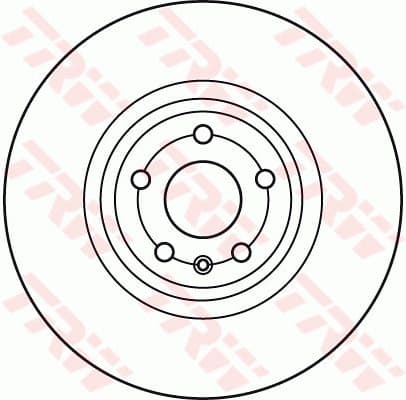 Brake Disc TRW SINGLE DF6041S - image 2