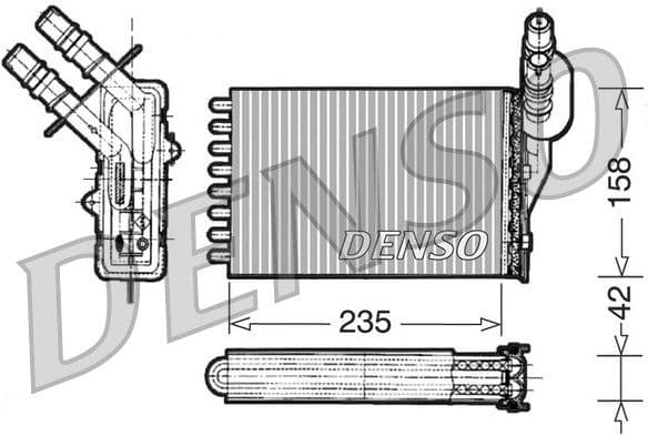 Heat Exchanger, interior heating DRR23001