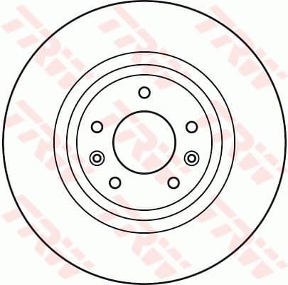 Brake Disc TRW SINGLE DF4970S - image 2