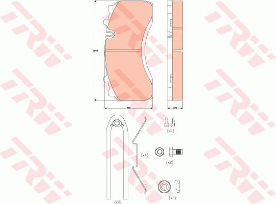 Brake Pad Set, disc brake GDB5084 - image 2