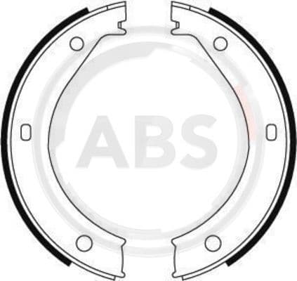 Brake Shoe Set, parking brake 8805