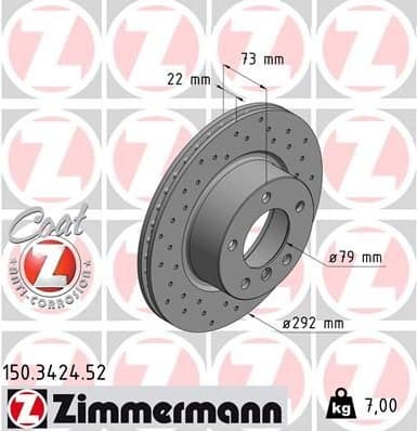 Brake Disc SPORT BRAKE DISC Z 150.3424.52
