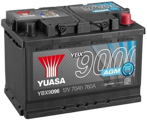Starter Battery YBX9000 AGM Start Stop Plus Batteries YBX9096