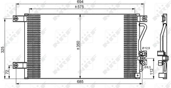 Condenser, air conditioning EASY FIT 35756
